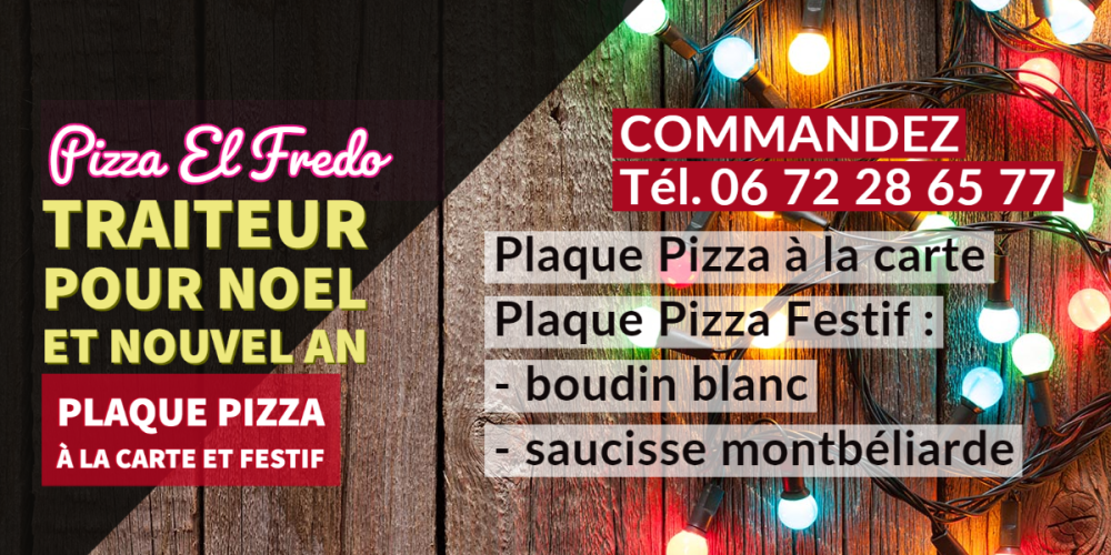 Plaques Pizza pour vos Réveillons Noel et Saint-Sylvestre
